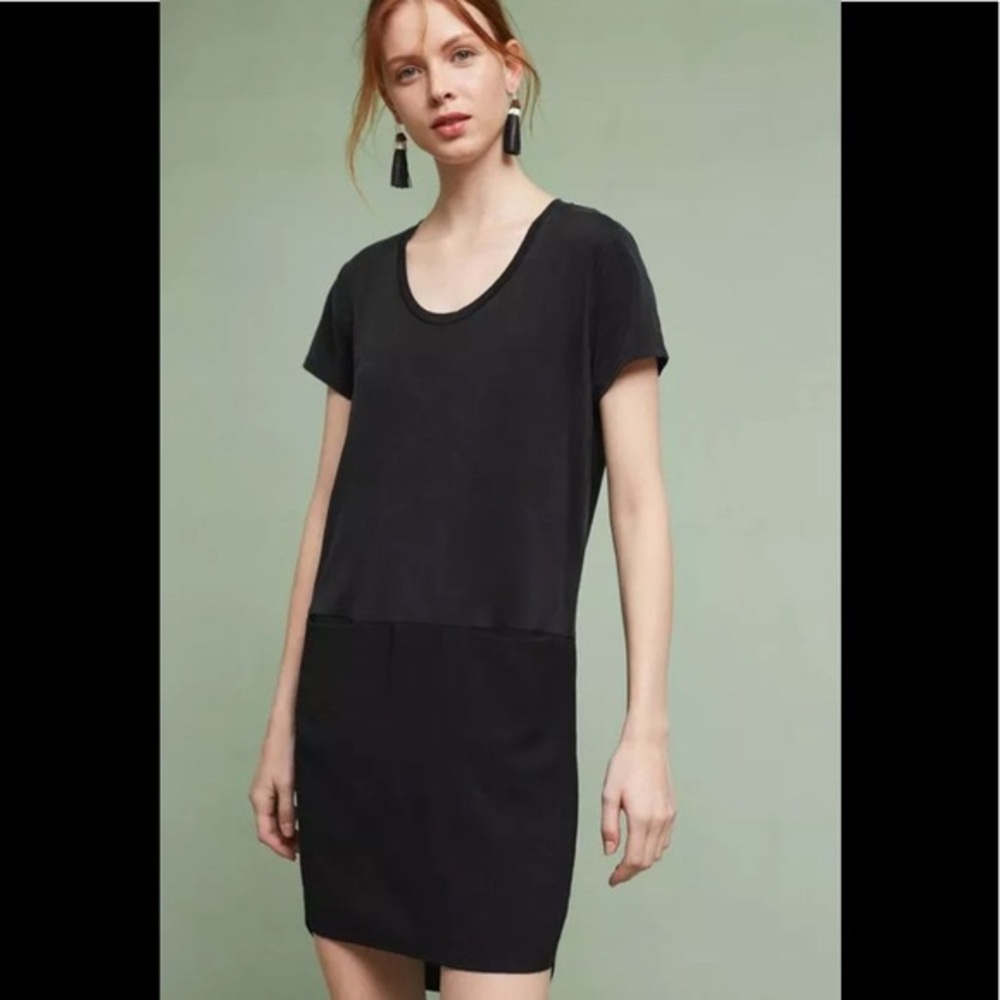 Dolan Anthropologie black Loren tunic dress M